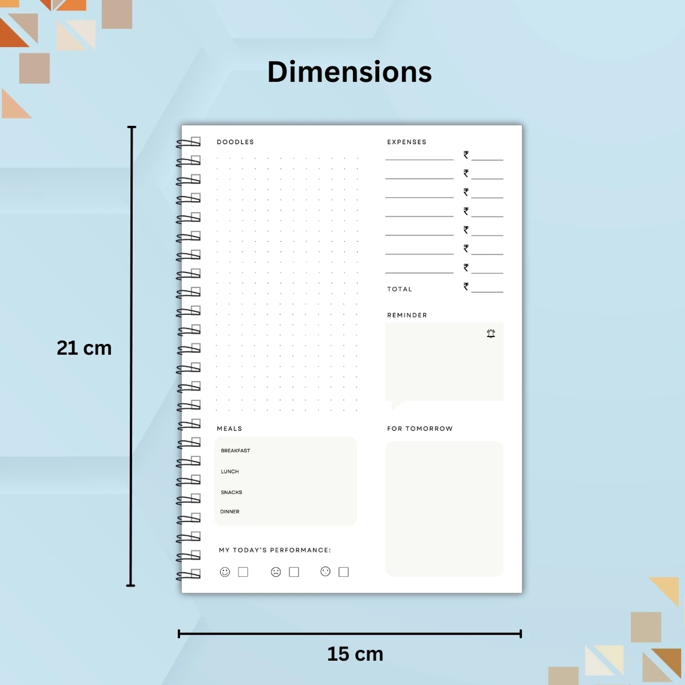 TimeWise A5 All-in-One Planner Diary – 146 Pages Unruled (Multicolor) | Daily Plannerr, Journal & Productivity Organizer - Image 2